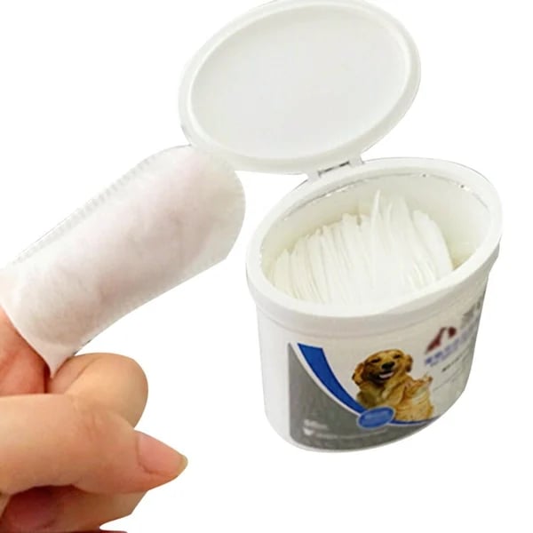 🐱🐶 Zahnpflege Finger-Pads für Haustiere – Für Katze & Hund, Sanft, 50 Stück, Frischer Atem! ✨