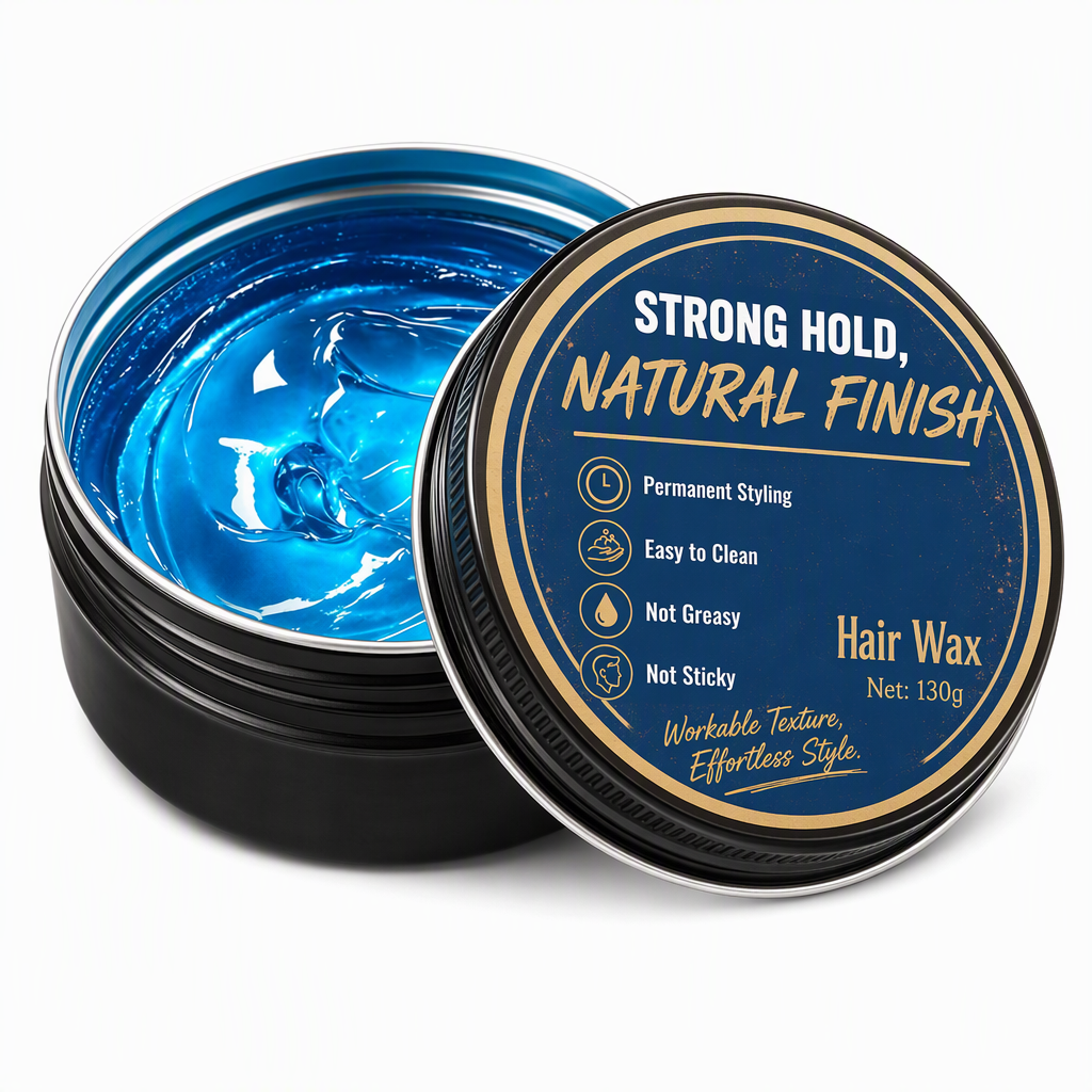Herren-Haarwachs-Pomade mit Köln-Duft, 130 g, mattes Finish, starker Halt, voluminisierendes Haarstyling-Wachs, wasserlösliche, langanhaltende Haarpaste