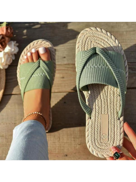 🩴 50% RABATT! 🔥 Sommerliche Bequeme Flip Flops für Frauen – Leicht, Rutschfest & Perfekt Für Strand, Pool & Sonnige Tage ☀️