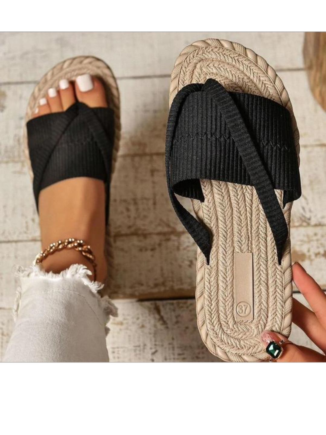 🩴 50% RABATT! 🔥 Sommerliche Bequeme Flip Flops für Frauen – Leicht, Rutschfest & Perfekt Für Strand, Pool & Sonnige Tage ☀️