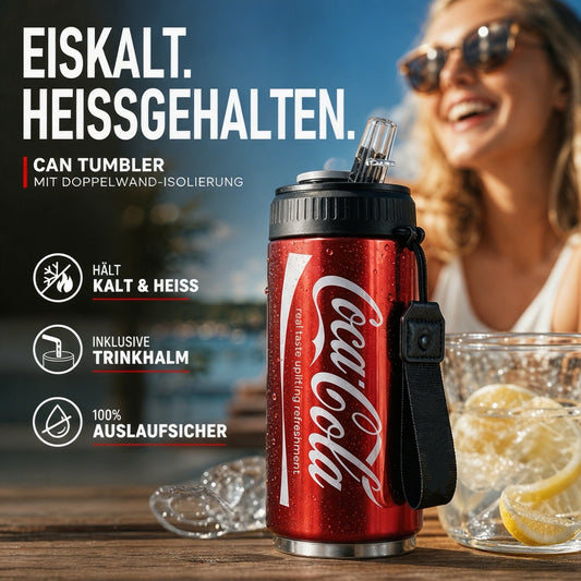 🥤Doppelwandiger, isolierter Becher aus Edelstahl in Form einer Cola-Dose