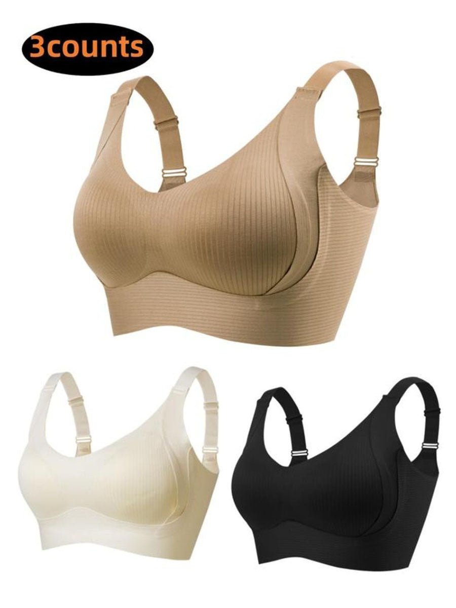 🔥50% Rabatt für begrenzte Zeit💕Gerippter Push-up-BH für Frauen, verstellbar, kabellos