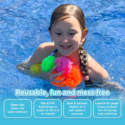 🏖️Sommer Heißer Verkauf 50% Rabatt🏝️Wiederverwendbare Wasserschwammkugeln(30 Stk./1 Set)🩴