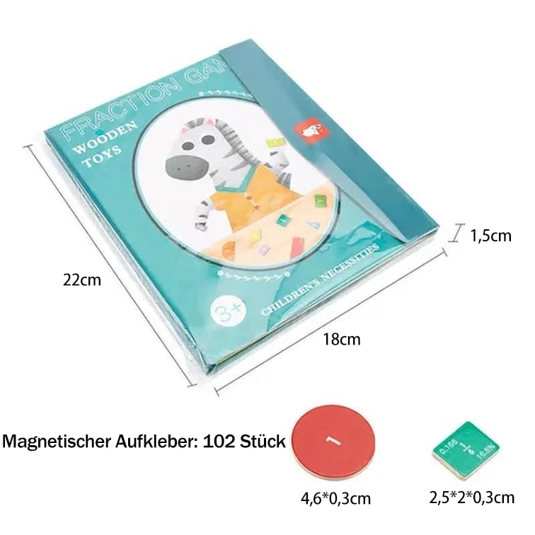 🧩50% RABATT! 🎨 Magnetisches Bruchbuch-Puzzle für Kinder – Lehrreich, Sicher & Förderung der Feinmotorik ✨