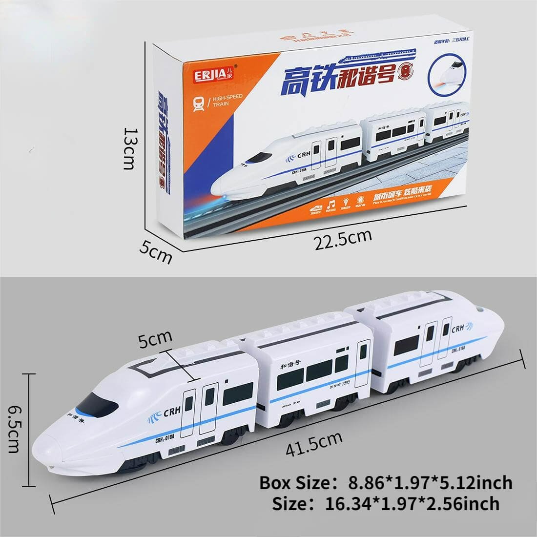 💥Hot Sale💥Elektrische Universal-Simulation Hochgeschwindigkeits-Eisenbahn Harmony Train Toy