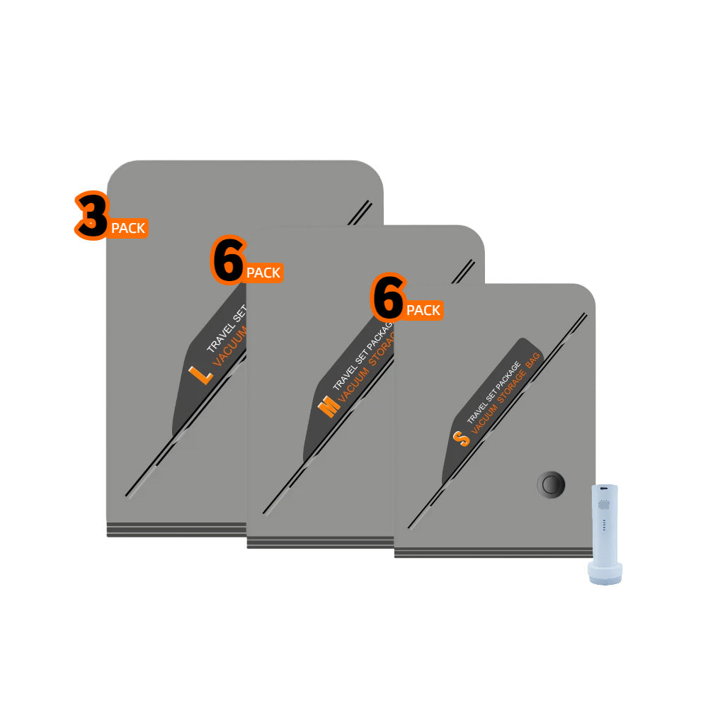 💎 50% RABATT! 💎 Kabelloses Reise-Vakuum-Kompressionsbeutel-Set – USB-Aufladbar, 80 % Platzersparnis & Wasserdicht