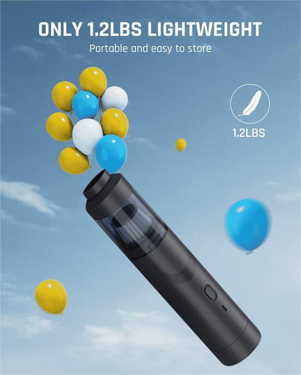 💥Aktion – 50% Rabatt💥Tragbarer kabelloser Autostaubsauger mit hoher Saugkraft