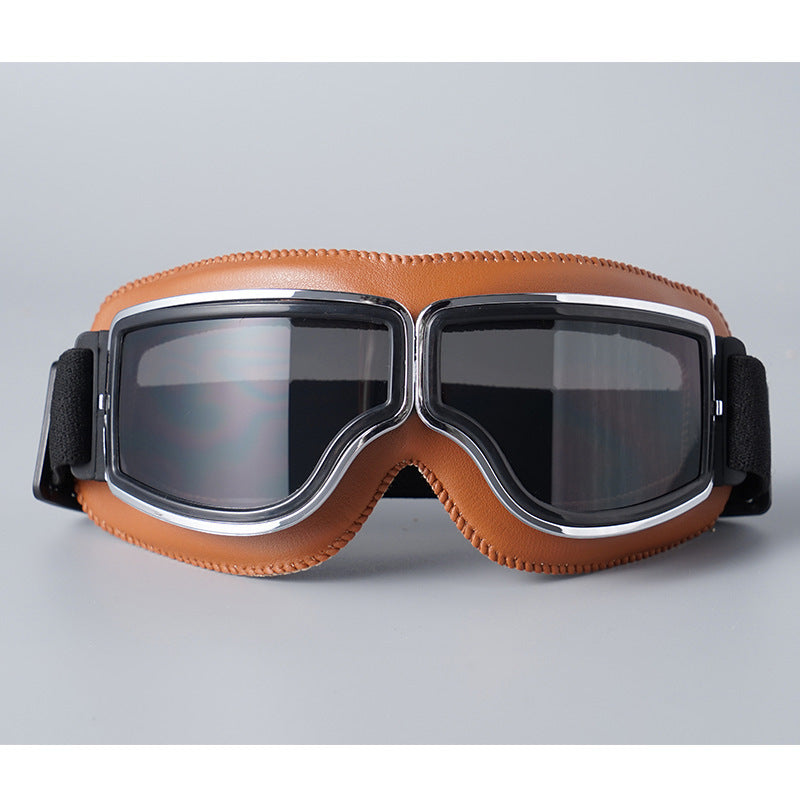 🥽 JETZT 50% RABATT! 🏍️ Vintage Helmbrillen Motorradbrillen – UV-Schutz, antibeschlagend und verstellbarer Riemen 🛡️