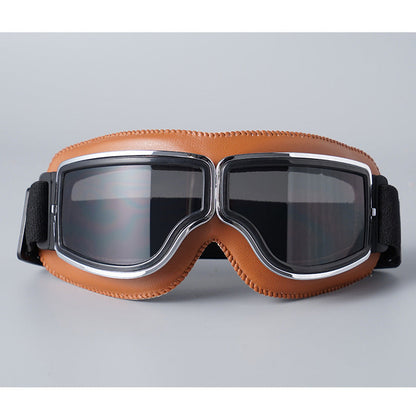 🥽 JETZT 50% RABATT! 🏍️ Vintage Helmbrillen Motorradbrillen – UV-Schutz, antibeschlagend und verstellbarer Riemen 🛡️