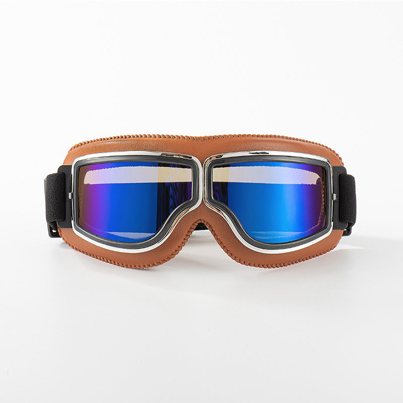 🥽 JETZT 50% RABATT! 🏍️ Vintage Helmbrillen Motorradbrillen – UV-Schutz, antibeschlagend und verstellbarer Riemen 🛡️