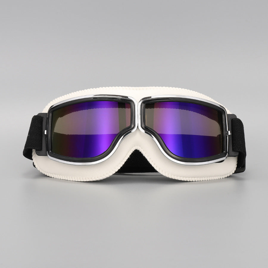 🥽 JETZT 50% RABATT! 🏍️ Vintage Helmbrillen Motorradbrillen – UV-Schutz, antibeschlagend und verstellbarer Riemen 🛡️