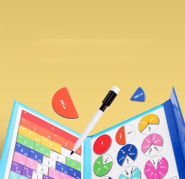 🧩50% RABATT! 🎨 Magnetisches Bruchbuch-Puzzle für Kinder – Lehrreich, Sicher & Förderung der Feinmotorik ✨