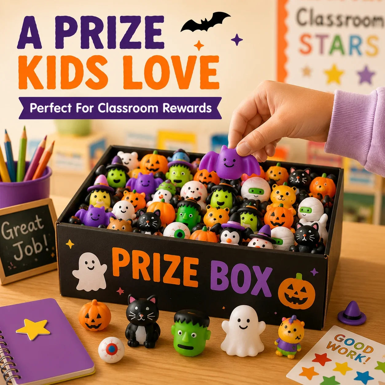 🎃 JETZT 50 % RABATT! 🧸 Weicher Druckkomfort – Squishy-Spielzeuge im Halloween-Design – perfekt für Party-Tüten, das Klassenzimmer und „Süßes oder Saures“ 👻