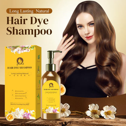 ❤️ 🔥 Zeitlich begrenzter Rabatt, 2 Flaschen zu einem günstigeren Preis! ✨ Lang anhaltende natürliche Haarfarbe Shampoo