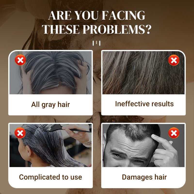 ❤️ 🔥 Zeitlich begrenzter Rabatt, 2 Flaschen zu einem günstigeren Preis! ✨ Lang anhaltende natürliche Haarfarbe Shampoo