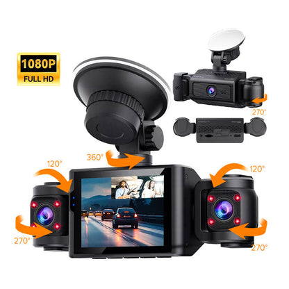 📹🌐 360°-Rundumsicht | Parkkamera | 1080p HD & Loop-Aufnahme 🚨