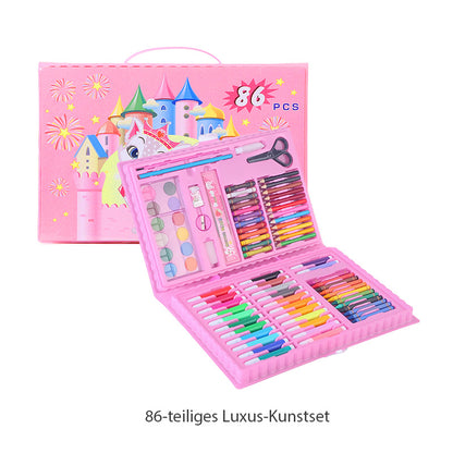 🎨 50% RABATT JETZT! ✨ Deluxe 6-in-1 Kreativ-Kunstset - Enthält Malwerkzeuge & 12 Farben für die Entwicklung kindlicher Fantasie 🧑‍🎨🌟