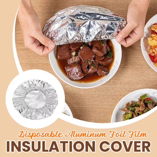 🔥Kostenloser Versand & 50 % Rabatt🔥Elastische Aluminiumfolie Hoezen (Set) | Houdt Eten Warm & Vers | Wegwerp Afdekhoezen voor BBQ, Picknick & Restjes