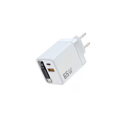 3-in-1-GaN-Ladegerät, 80 W MAX skalierbares Schnelllademodul mit Typ-C-Kabel und 2 USB-Anschlüssen