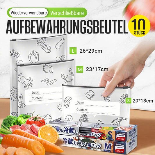 Wiederverwendbare verschließbare Aufbewahrungsbeutel aus Aluminiumfolie