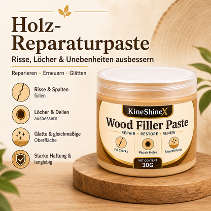 Holzspachtelmasse zum Ausbessern von Rissen und Löchern an Möbeln – Reparaturset