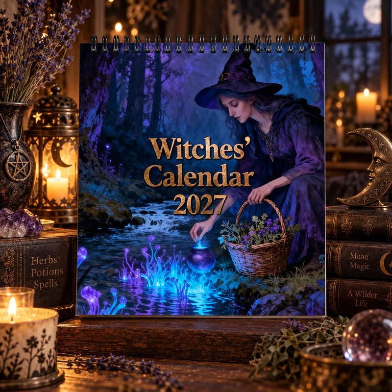 🌙 50% RABATT! 🔮 Hexenkalender 2027 – Mystischer Wandplaner „Verzauberter Wald“ ✨