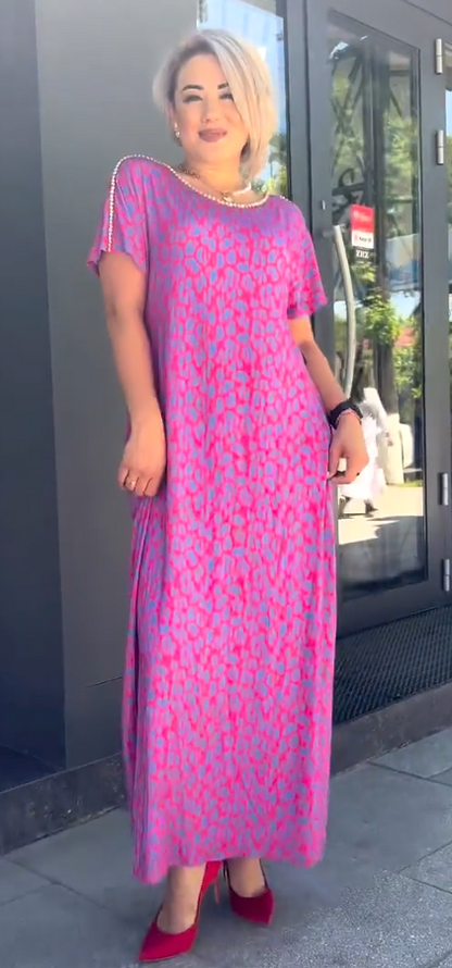 【M-3XL】2025 Modisches Print-Kleid in Übergröße