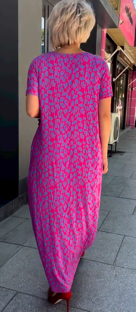 【M-3XL】2025 Modisches Print-Kleid in Übergröße