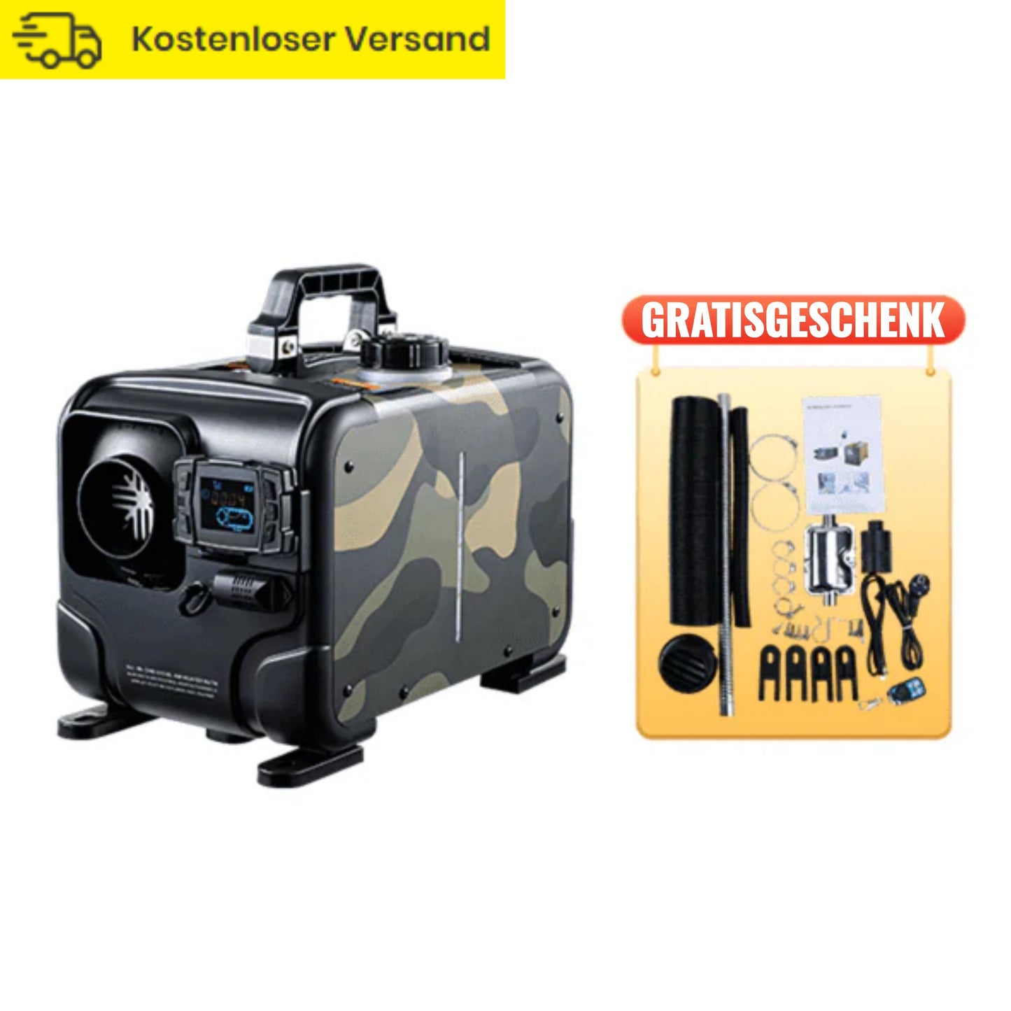 🔈🔈60 % RABATT!!🌡️8 kW Dieselheizung, 12 V/24 V All-in-One Diesel-Luftheizung, Bluetooth-App-Steuerung, Fernbedienung und Display, CO-Alarm, Schnellheizung💨