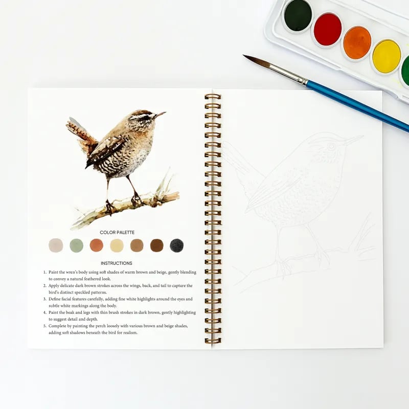 🔥LETZTER TAG VERKAUF 50% RABATT 🖼️Anfängerfreundlich💕 Aquarell-Arbeitsbuch