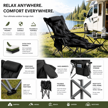🪑 50% RABATT! 🏕️ Outdoor-Klappstuhl