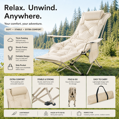 🪑 50% RABATT! 🏕️ Outdoor-Klappstuhl