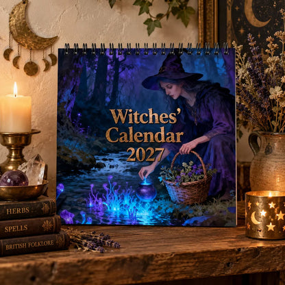 🌙 50% RABATT! 🔮 Hexenkalender 2027 – Mystischer Wandplaner „Verzauberter Wald“ ✨