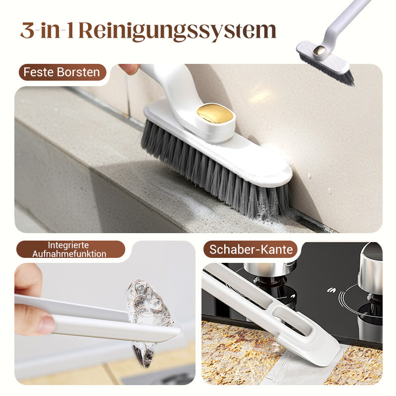 Multifunktionale rotierende Fugenreinigungsbürste