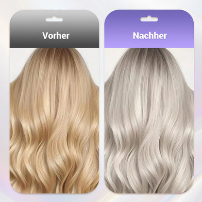 🔥Kaufe 5, erhalte 5 gratis🔥Lila Keratin Haarmaske – Schützt die Farbe & Neutralisiert Brass- und Gelbtöne für blondes, silbernes und graues, gesträhntes Haar