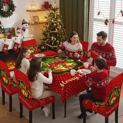 🔥Solange der Vorrat reicht 46 % Rabatt!🎉Stilvolle Tischdecke mit Weihnachtsmotiv