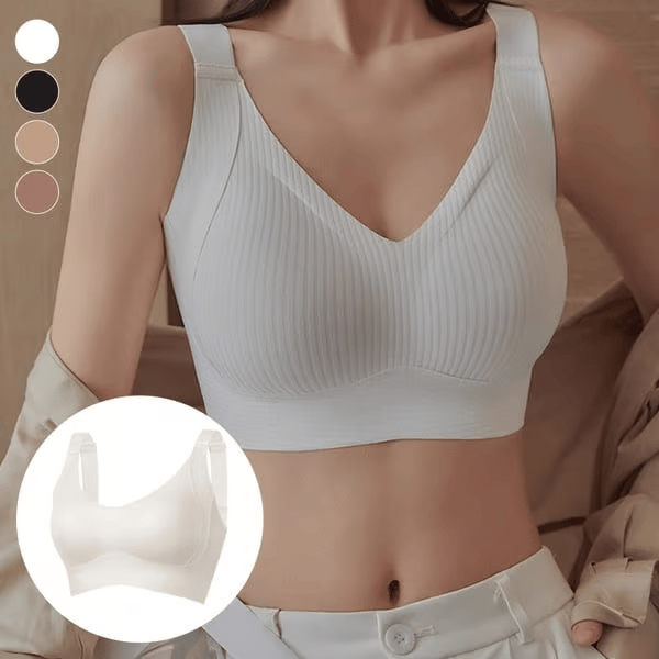 🔥50% Rabatt für begrenzte Zeit💕Gerippter Push-up-BH für Frauen, verstellbar, kabellos