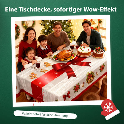 🔥Solange der Vorrat reicht 46 % Rabatt!🎉Stilvolle Tischdecke mit Weihnachtsmotiv