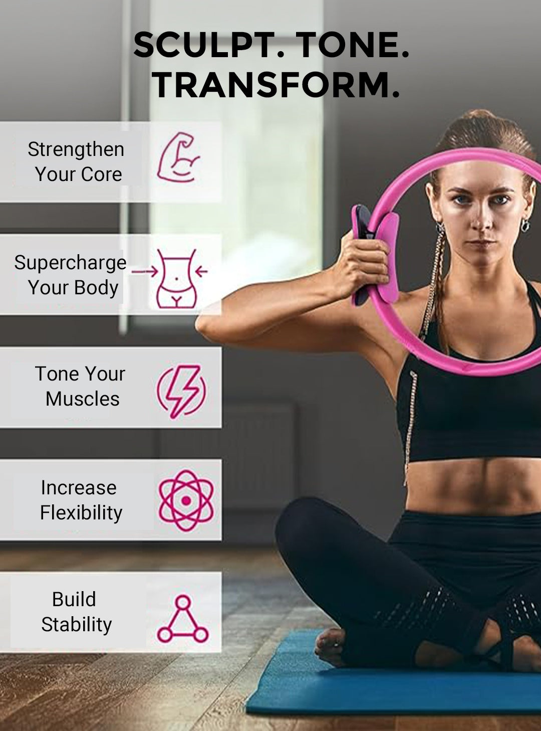 🔥Sommerschlussverkauf 50 % Rabatt🔥Pilates Ring Fitnessgerät