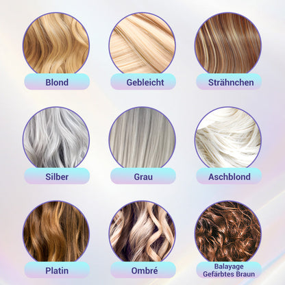 🔥Kaufe 5, erhalte 5 gratis🔥Lila Keratin Haarmaske – Schützt die Farbe & Neutralisiert Brass- und Gelbtöne für blondes, silbernes und graues, gesträhntes Haar
