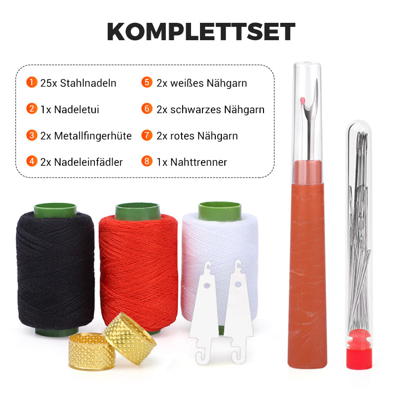 🧵✨Komplettes Näh-Set mit 37 Teilen – Organisiert, tragbar, perfekt für Notfälle & kreative Ideen! ✨️✨️ Ideal für Anfänger, Familien und Reisen – Jetzt vorbereitet sein!