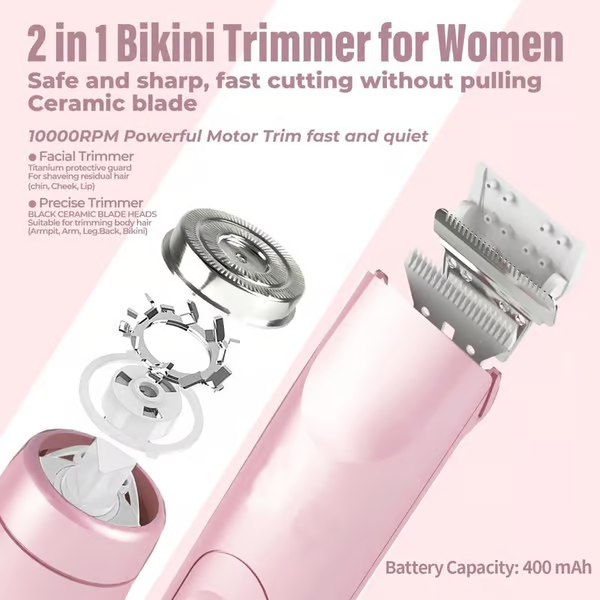⏳Begrenzte Zeit 50% Rabatt💥Elektrischer 2-in-1 Bikini-Trimmer für Frauen