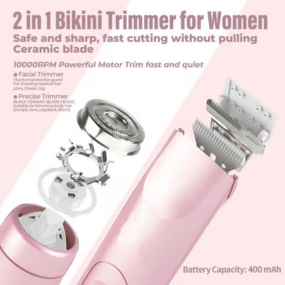 ⏳Begrenzte Zeit 50% Rabatt💥Elektrischer 2-in-1 Bikini-Trimmer für Frauen