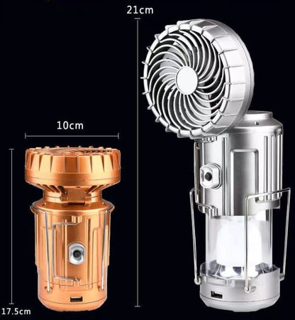 🔥Sommer-Hot-Sale - 50% Rabatt🔥Tragbare LED-Camping-Laterne mit Ventilator💡