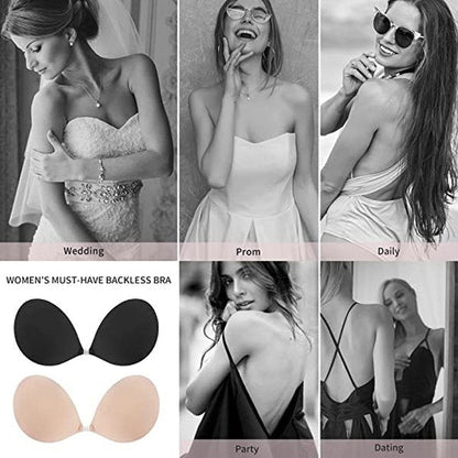 💗2 Paar zum Preis von 1 – 1 gratis dazu 🎁Selbstklebende, unsichtbare BHs mit Raffungen