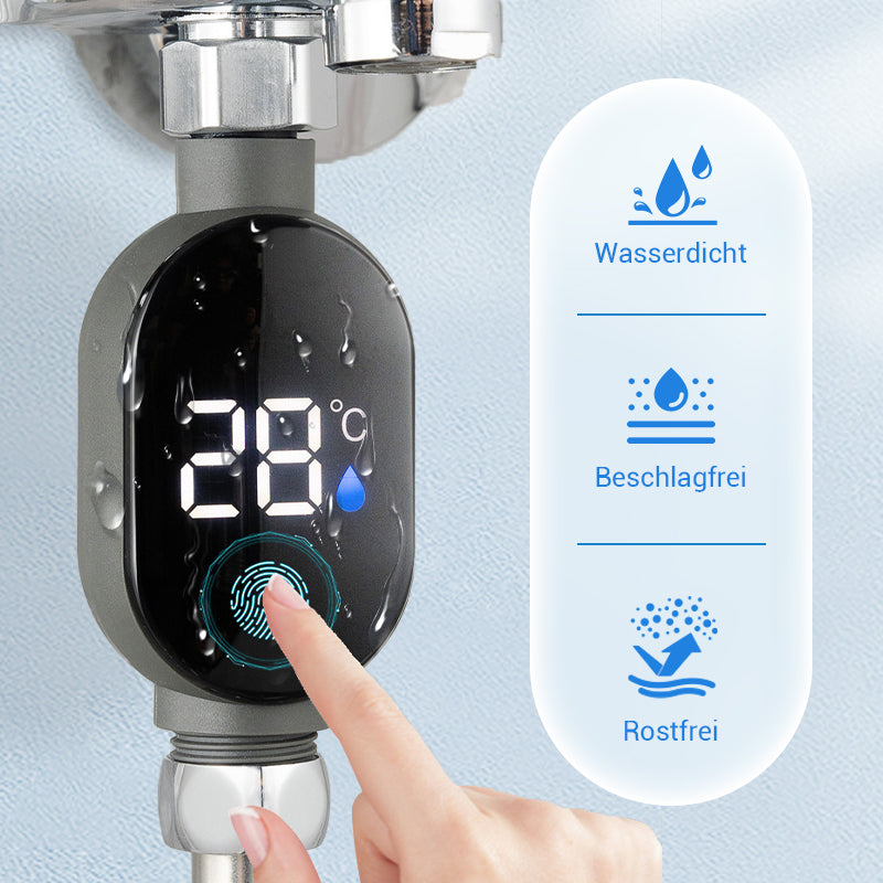 💧 Duschthermometer 🌡️ Schluss mit Raten - Sofortige Temperatur! 🚿