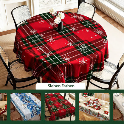 🔥Solange der Vorrat reicht 46 % Rabatt!🎉Stilvolle Tischdecke mit Weihnachtsmotiv