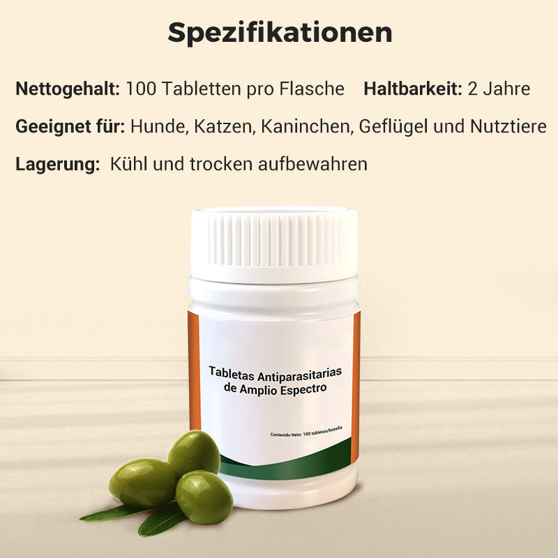 100 Tabletten zur Breitband-Entwurmung