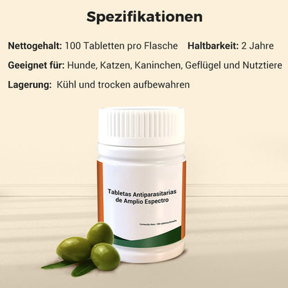 100 Tabletten zur Breitband-Entwurmung
