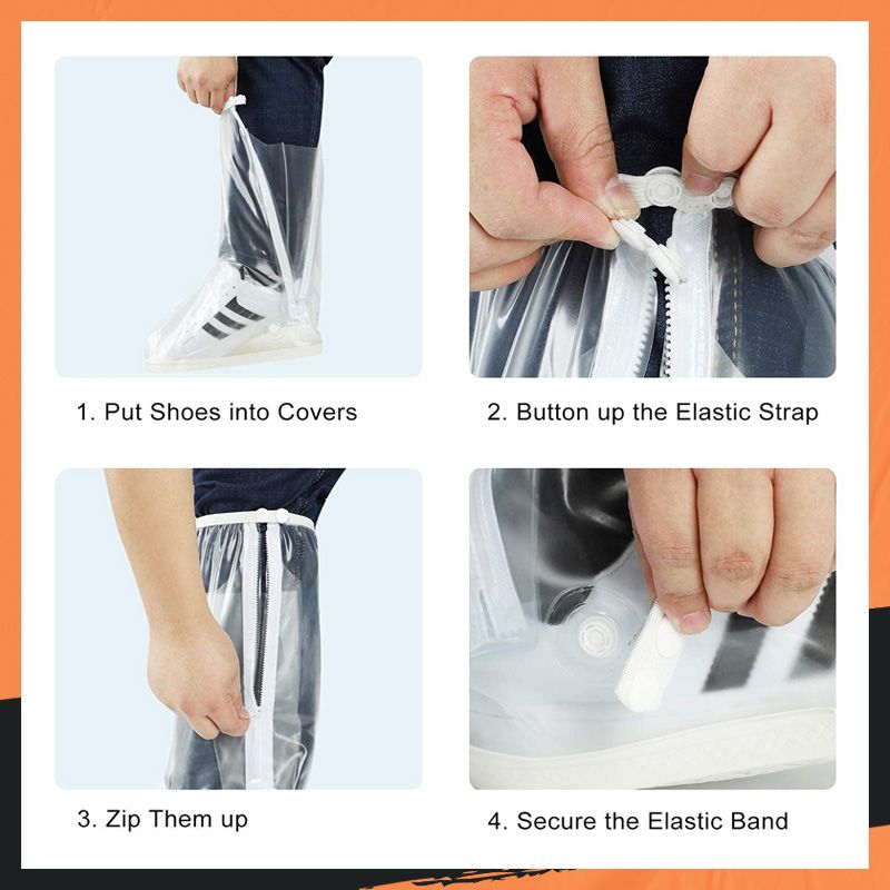 👢☔ Wiederverwendbare Überschuhe – 100% wasserdicht, rutschfest & faltbar – für jeden Einsatz! ✨